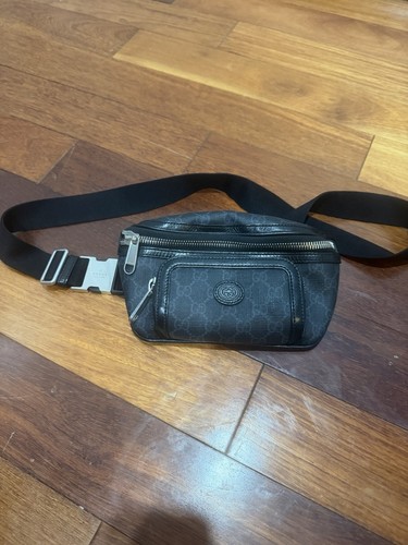 Gucci canvas waist - gg, bag