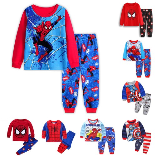 2pcs kids boys superhero - 2pcs,