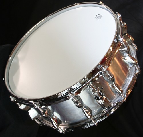 Designer aluminium snare drum