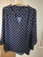 Women's Top Size 12 From F & F At Tesco. New Without Tags. Navy And White.