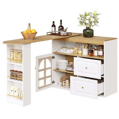 Rotating sideboard bar - sideboard, table