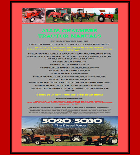Allis chalmers tractor - allis,