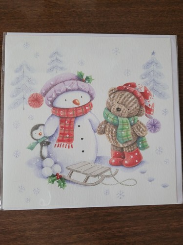 Snowman christmas greetings - christmas,