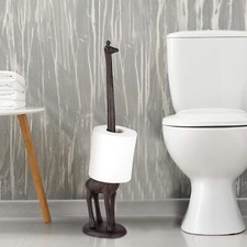 Cast iron animal toilet paper - cast,
