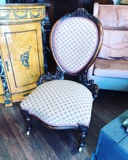 Victorian mahogany chair on - chair.,