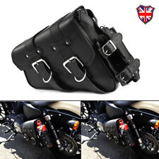 Motorcycle Left Saddlebag Tool Bag + Fuel Oil Bottle Holder For Harley Sportster
