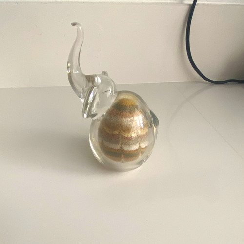 Glass crystal elephant - glass/crystal,