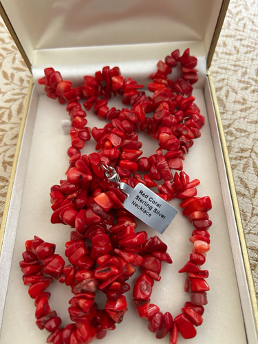 Veronese red coral chip beaded - veronese,