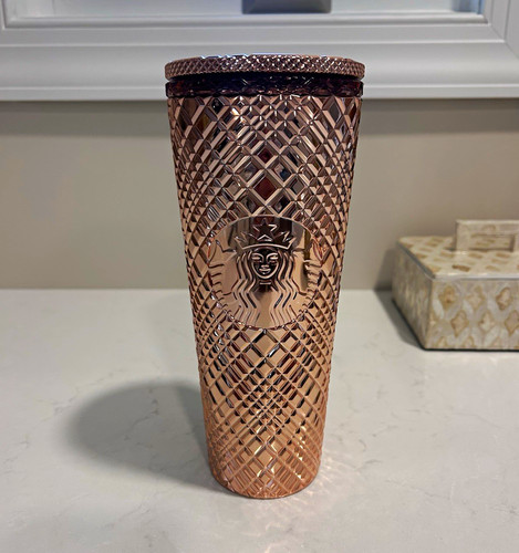 Starbucks rose gold geometric - starbucks,