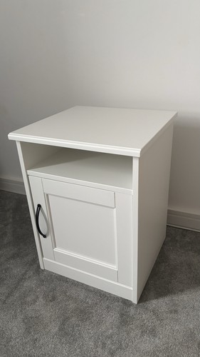 Ikea songesand white - white, bedside