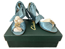 Clark vintage green satin - vintage,
