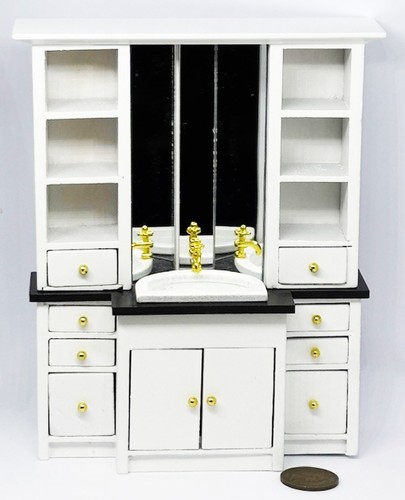 Dolls house white painted - dolls,