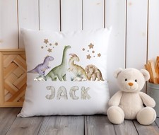 Personalised dinosaur pillow