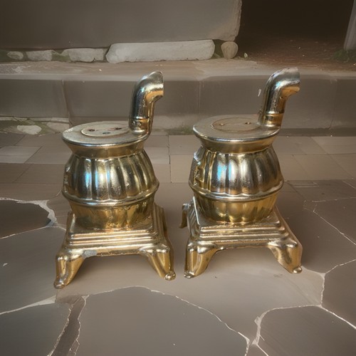 Vintage gold tone metal - vintage,