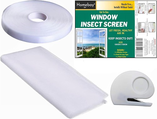 Window fly screen - cut, to