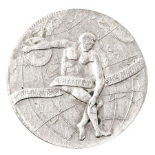 Antique Old French 30 Boulevard Des Italiens Paris Phonograph Salon Coin Token