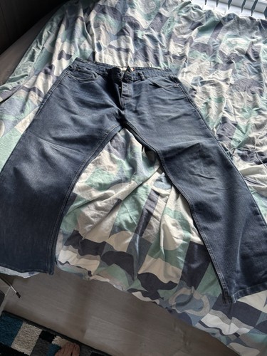 Men dark blue jeans 38r - blue,