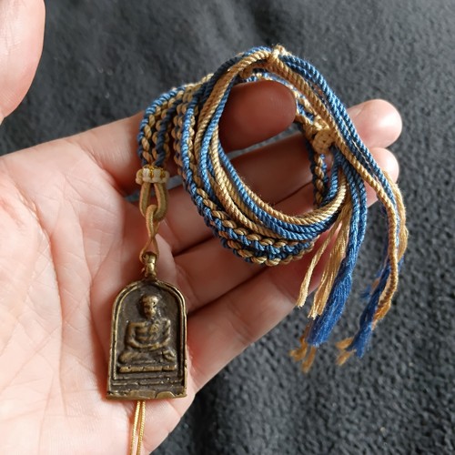 Thai brass buddha amulet luang - thai,