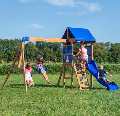 Wooden kids playcentre outdoor - wooden,