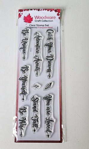 Woodware clear acrylic - acrylic, stamp