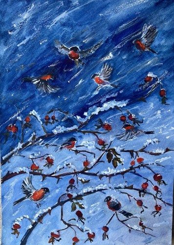 Water colour gouache - water,
