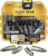 Dewalt 25 X PZ2 Impact Torsion Screwdriver Bits FLEXTORQ Tough Carry Case Pozi