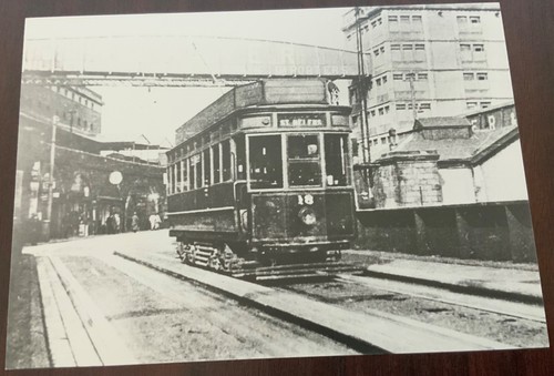 Vintage photo swansea - tram, no