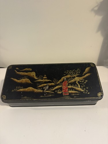 Vintage oriental scenic - vintage, tin