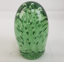 Green Glass Dump Paperweight