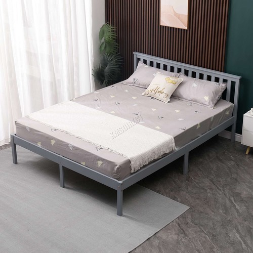 Double bed durable solid - bed,