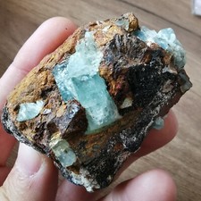 813ct Aquamarine & Heliodor w