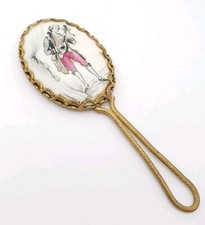Limoges hand mirror with - mirror,