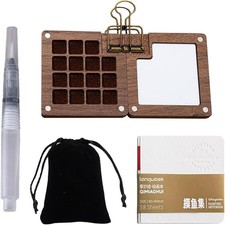 Pocket Mini Watercolour Paint Set, 15 Grids  Miniature Painting Kit (No pigment)
