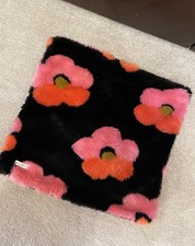 Black & Pink Fluffy Cushion Cover 50cm square Chelsea & Theadase