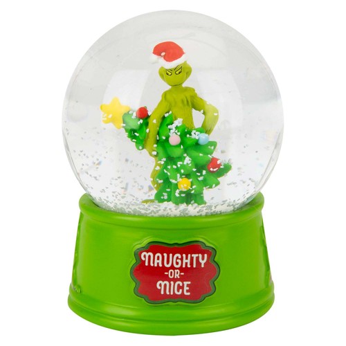 Grinch christmas snow globe - grinch,