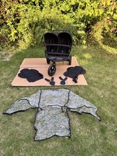 Stunning Out n About V4 Double Twin  All Terrain Nipper 360 Pushchair & Extras