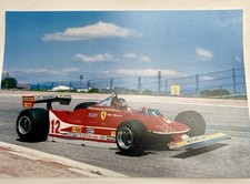 Gilles Villeneuve Ferrari - superb Rare A3 Print 