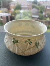 Belleek Shamrock trinket dish