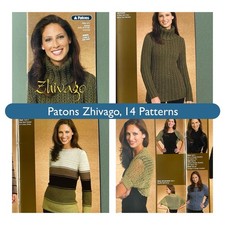 Patons Zhivago Knitting Pattern Book, 14 Patterns