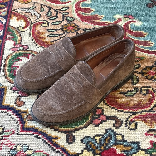 Alden brown suede penny - 9.5,