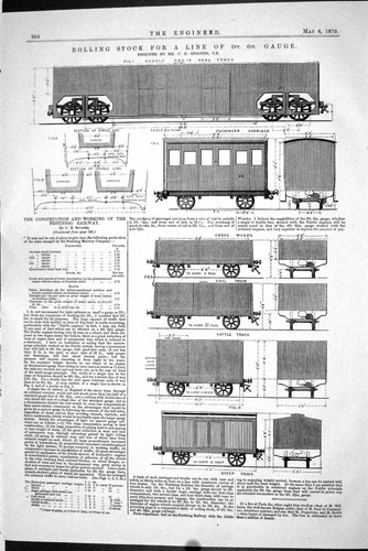 Old 1870 rolling stock - rolling, line