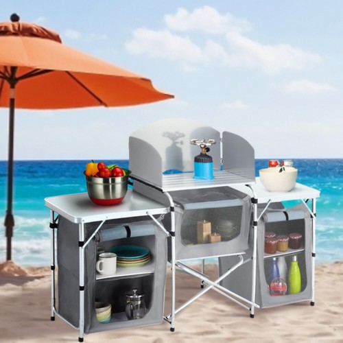 Outdoor camping kitchen - camping,