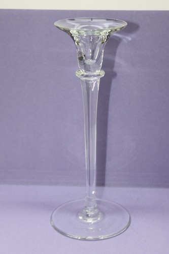 Clear glass candle - candle, holder