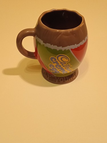 Vintage cream egg mug - cream,