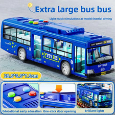 Large Pull Back Bus Toy Light