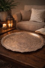 Antique Persian 84 Silver Tray