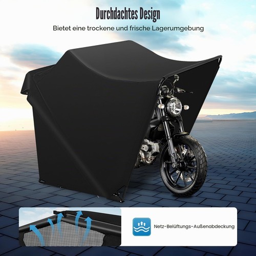 Motorcycle folding garage