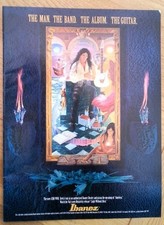 STEVE VAI Ibanez Guitars magazine ADVERT/Poster/clipping 11x8 inches
