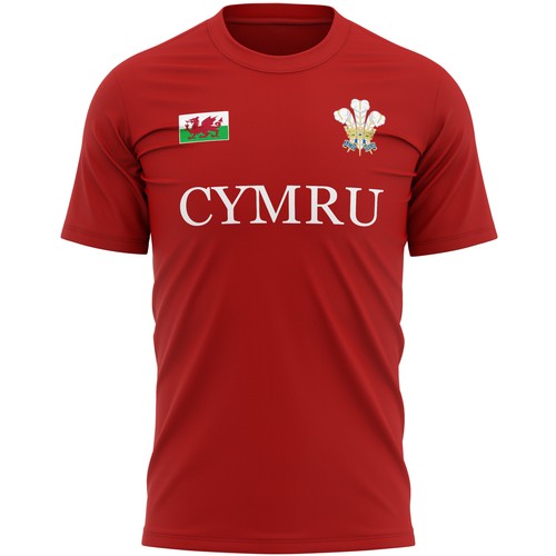 Cymru flag badge shirt gift - cymru,