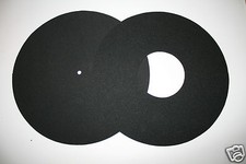 OscarsAudio Black Neoprene Turntable  Mat *twin mat **BEST VALUE ON EBAY**